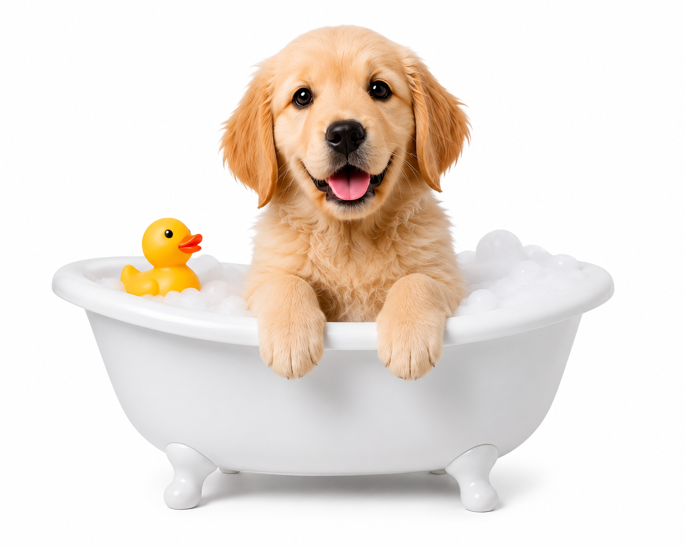 Dog bath and cleaning